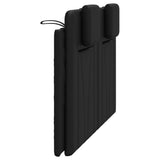 Cuscino Testiera Viana Nero 137 cm in Similpelle