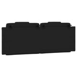 Cuscino Testiera Viana Nero 137 cm in Similpelle