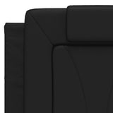 Cuscino Testiera Viana Nero 137 cm in Similpelle