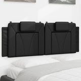 Cuscino Testiera Viana Nero 137 cm in Similpelle