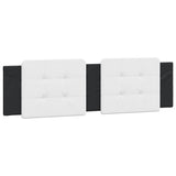 Cuscino Testiera Zadar Bianco e Nero 183 cm in Similpelle
