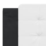 Cuscino Testiera Zadar Bianco e Nero 183 cm in Similpelle