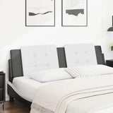 Cuscino Testiera Zadar Bianco e Nero 183 cm in Similpelle
