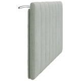 Cuscino Testiera Hanko Grigio Chiaro 137 cm in Velluto