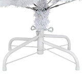 Albero di Natale artificiale Bianco 150 cm PVC e Metallo