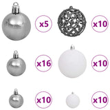Albero di Natale artificiale Bianco 120 x 120 x 240 cm