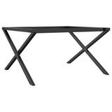 Telaio Gambe a X per Tavolino da Salotto 70x60x43 cm in Acciaio