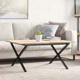 Telaio Gambe a X per Tavolino da Salotto 70x60x43 cm in Acciaio
