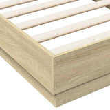 Giroletto senza Materasso Rovere Sonoma 90x190 cm in Truciolato