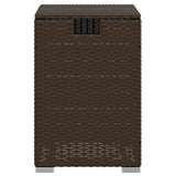 Tavolo Copri Serbatoio Propano Marrone 40x40x60cm in Polyrattan