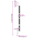 Albero per Gatti con Tiragraffi a Parete Crema 142,5 cm
