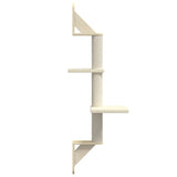 Albero per Gatti con Tiragraffi a Parete Crema 108 cm