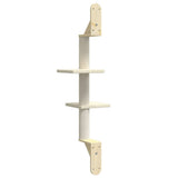 Albero per Gatti con Tiragraffi a Parete Crema 108 cm