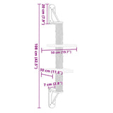 Albero per Gatti con Tiragraffi a Parete Crema 108 cm