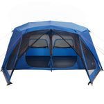 Tenda Campeggio 10 Persone Blu Rilascio Rapido Impermeabile