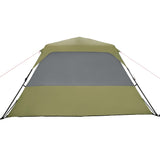 Tenda Campeggio 6 Persone Verde Rilascio Rapido Impermeabile