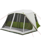 Tenda Famiglia con LED 10 Persone Verde Chiaro Rilascio Rapido