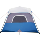Tenda Famiglia con LED 6 Persone Blu Chiaro a Rilascio Rapido