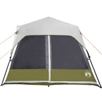 Tenda Famiglia con LED 9 Persone Verde Chiaro Rilascio Rapido