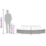 Panche Vasca Idromassaggio con Cuscini 2pz in Polyrattan Grigio