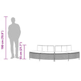 Panche Vasca Idromassaggio con Cuscini 2pz in Polyrattan Nero