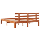 Letto senza Materasso Marrone Cera 120x190 cm in Legno di Pino