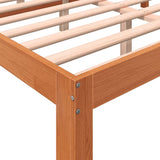 Letto senza Materasso Marrone Cera 120x190 cm in Legno di Pino