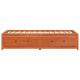 Dormeuse senza Materasso Marrone Cera 80x200 cm Legno di Pino