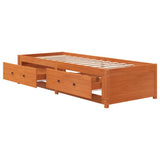 Dormeuse senza Materasso Marrone Cera 80x200 cm Legno di Pino