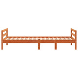 Letto senza Materasso Marrone Cera 75x190 cm in Legno di Pino