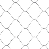 Gabbia per Cani con Porta Grigia 2x2x1,5 m in Acciaio Zincato