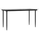 Set da Pranzo da Giardino 5pz con Cuscini in Polyrattan Marrone