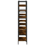 Libreria Rovere Fumo 160x28,5x136,5 cm in Legno truciolato
