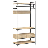 Armadio Cassetti Rovere Sonoma 89x39x184,5 cm Legno truciolato