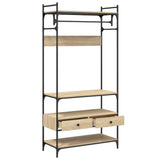 Armadio Cassetti Rovere Sonoma 89x39x184,5 cm Legno truciolato