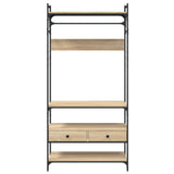 Armadio Cassetti Rovere Sonoma 89x39x184,5 cm Legno truciolato