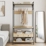 Armadio Cassetti Rovere Sonoma 89x39x184,5 cm Legno truciolato