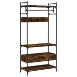 Armadio Cassetti Rovere Fumo 89x39x184,5 cm Legno truciolato