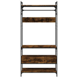 Armadio Cassetti Rovere Fumo 89x39x184,5 cm Legno truciolato