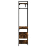 Armadio Cassetti Rovere Fumo 89x39x184,5 cm Legno truciolato