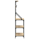 Scaffale Cucina Ganci 4 Ripiani Rovere Sonoma Legno truciolato