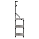Scaffale Cucina Ganci 4 Ripiani Grigio Sonoma Legno truciolato