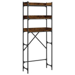 Scaffale per Lavatrice Rovere Fumo 67x25x163 cm truciolato