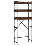 Scaffale per Lavatrice Rovere Fumo 67x25x163 cm truciolato