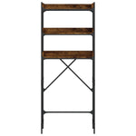 Scaffale per Lavatrice Rovere Fumo 67x25x163 cm truciolato