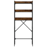 Scaffale per Lavatrice Rovere Fumo 67x25x163 cm truciolato
