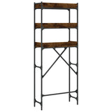 Scaffale per Lavatrice Rovere Fumo 67x25x163 cm truciolato