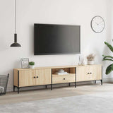 Mobile TV Cassetto Rovere Sonoma 200x25x44 cm Legno truciolato