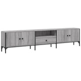 Mobile TV Cassetto Grigio Sonoma 200x25x44 cm Legno truciolato