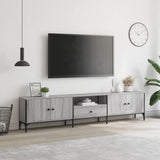 Mobile TV Cassetto Grigio Sonoma 200x25x44 cm Legno truciolato